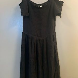 Black off the shoulder dress